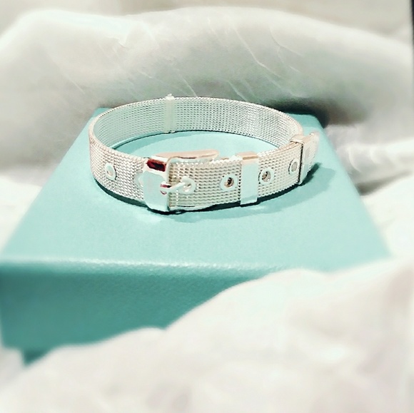 .925 Linx Mesh Buckle Bracelet - Picture 1 of 8